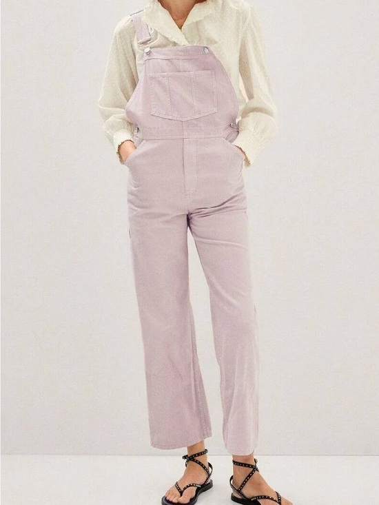 Mango Denim - Mango Blush Pink Cotton Overalls